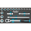 HAZET 18 Piece Socket Set 163-191/18