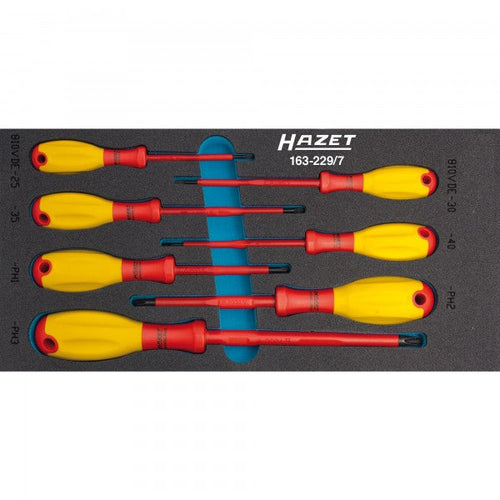 HAZET 7 Piece VDE Screwdriver Set 163-229/7