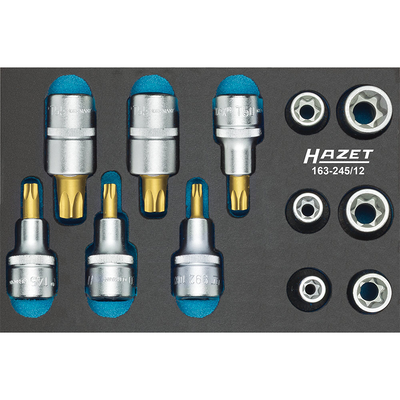 HAZET 12 Piece 1/2in TORX Tool Set 163-245/12