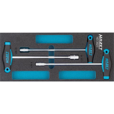 HAZET 3 Piece T-Handle Nut Driver Set 163-382/3