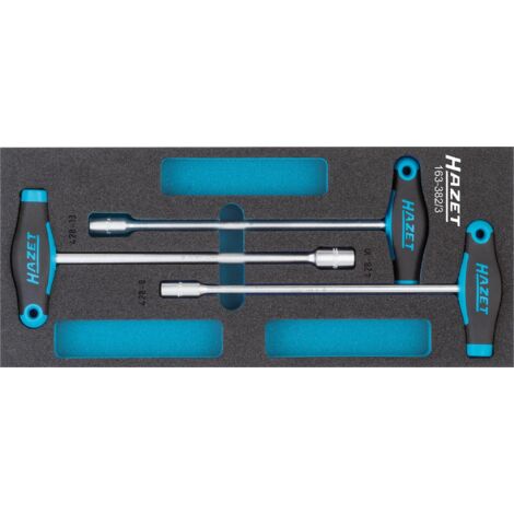 HAZET 3 Piece T-Handle Nut Driver Set 163-382/3