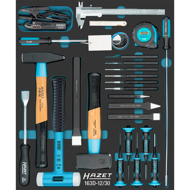 HAZET 30 Piece Workshop Tool Set 163D-12/30