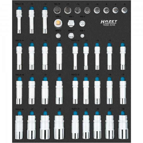 HAZET 44 Piece Socket Set 163D-4/44