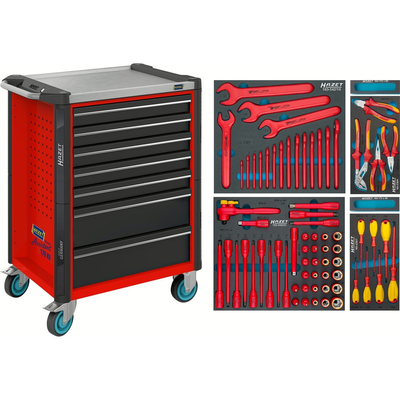 HAZET 70 Piece VDE Tool Trolley 179NX-7/70KV
