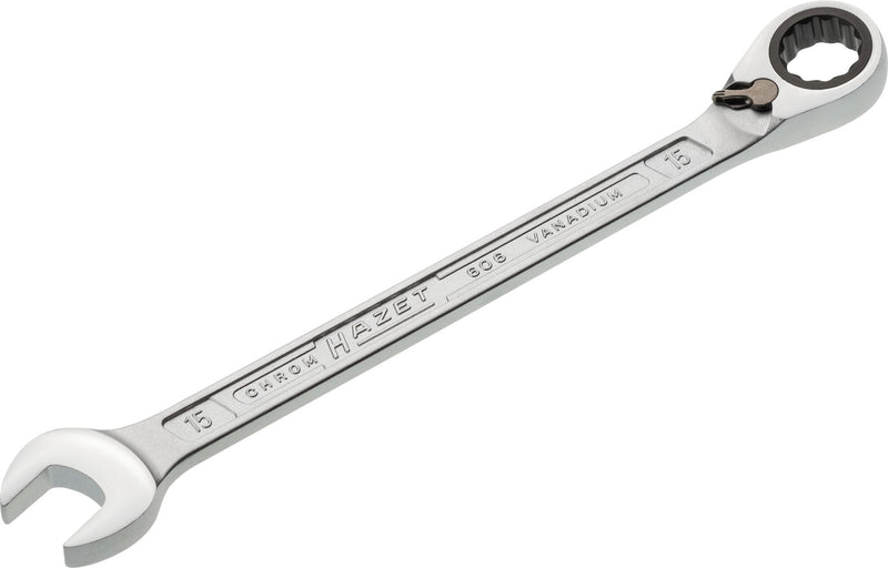 HAZET 15mm Ratcheting Combination Wrench 606-15