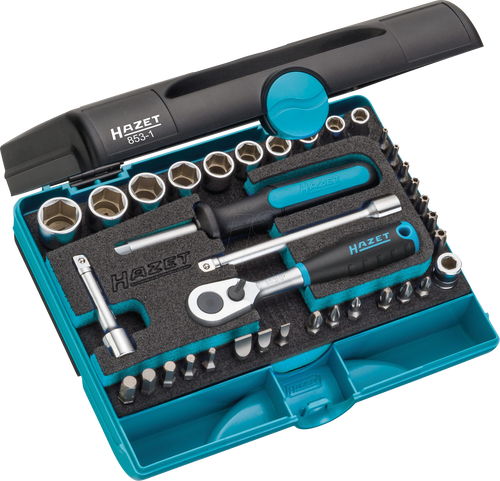 HAZET 36 Piece 1/4in Socket Set 853-1