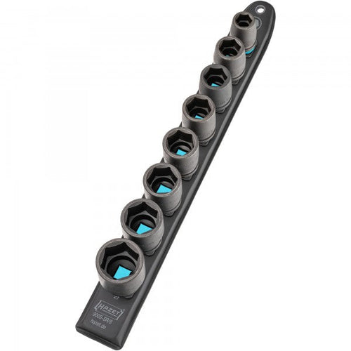 HAZET 8 Piece 1/2in SmartRail Impact Socket Set 900S-SR/8