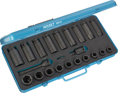 HAZET 23 Piece 1/2in Metric Impact Socket Set 900S