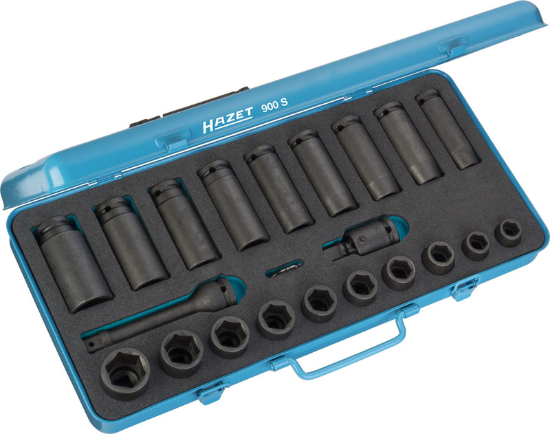 HAZET 23 Piece 1/2in Metric Impact Socket Set 900S