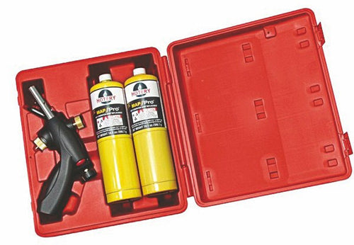 HOT DEVIL Map Gas Blow Torch Twin Pack Combo Kit In Case HD89BK