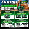 HiKOKI Summer Redemption Offers October 2026 to March 2027