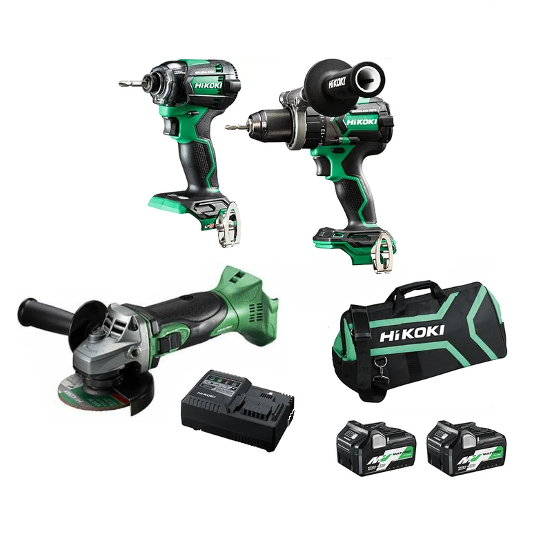 Hikoki 18v/36v 2.5/5Ah Multivolt Li-Ion Cordless Combo Kit-3pce