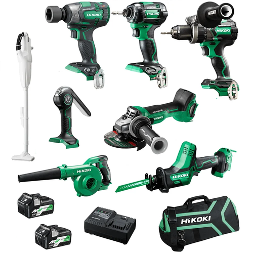 HIKOKI  18V / 36V Multivolt Li-Ion Cordless Combo Kit-8pce -BFD