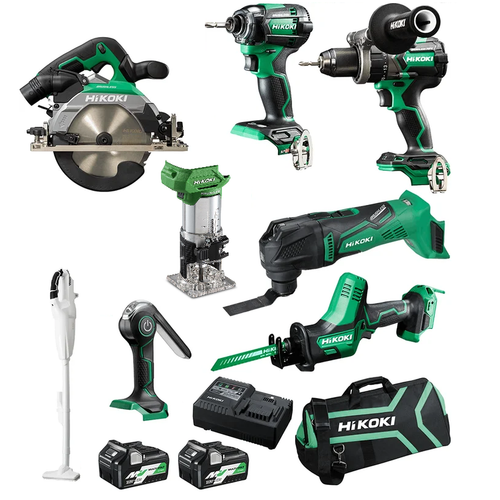 HIKOKI  18V / 36V Multivolt Li-Ion Cordless Combo Kit-8pce -BFD