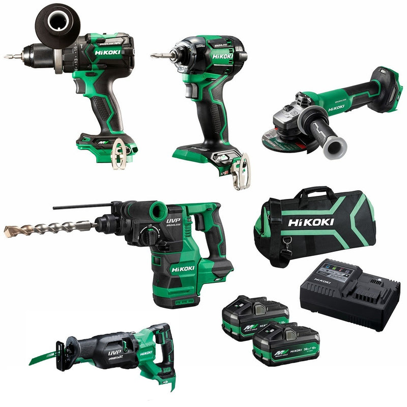 Hitachi/Hikoki KC36W4AHRZ - 36/18V 5Pce Combo Kit (3 x 5/2.5Ah)-LIMITED EDITION-FDB