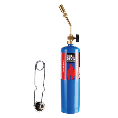HOT DEVIL Propane Gas Blow Torch Kit with Hand Sparker-HDPTK