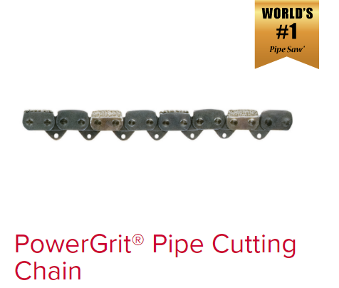 ICS Petrol Diamond Concrete Chainsaw- PowerGrit - Pipe Cutting Chain 16