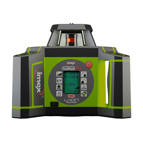 IMEX Red Beam Laser i99R Dial In Grade Rotating Laser Kit With Millimeter Receiver - Next Gen - AVAILABLE SEPT 2022