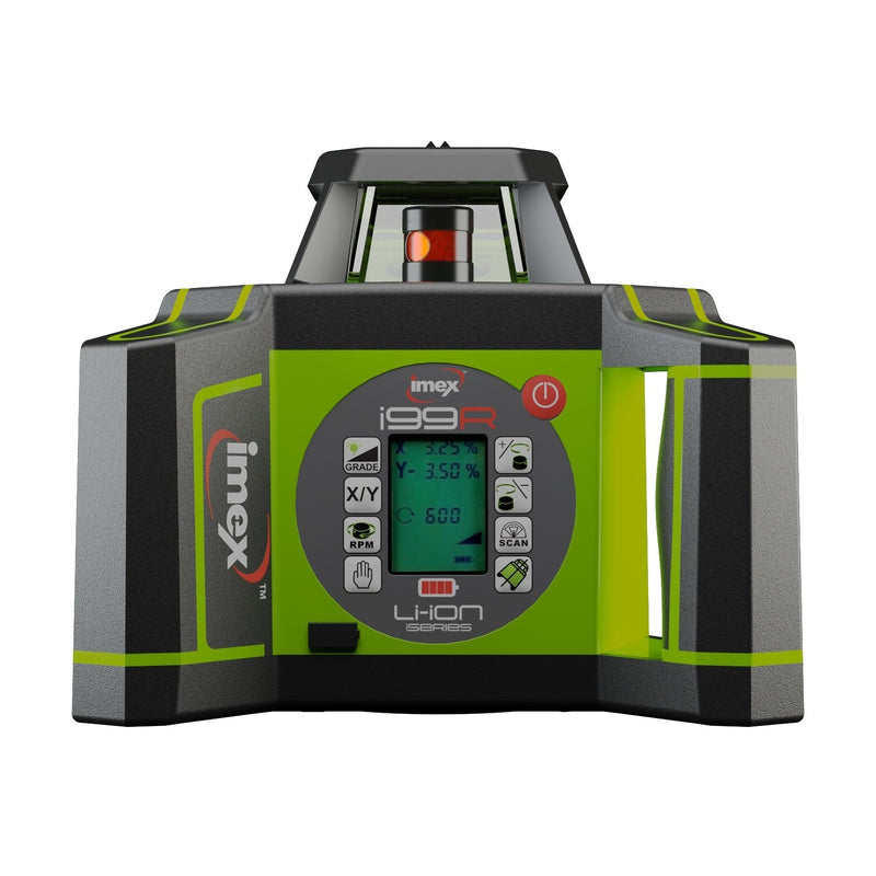 IMEX Red Beam Laser i99R Dial In Grade Rotating Laser Kit With Millimeter Receiver - Next Gen - AVAILABLE SEPT 2022