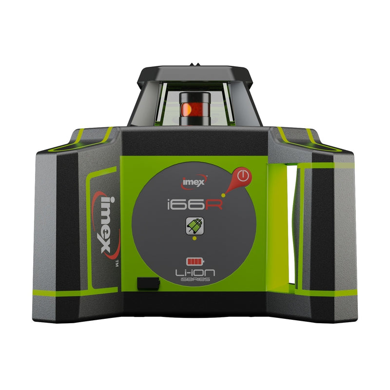 IMEX Red Beam Laser i66R Rotating Laser Kit With Millimeter Receiver-Next Gen