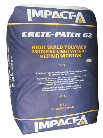 IMPACTA Crete Patch G2 High Build Polymer Concrete Repair Mortar-12kg