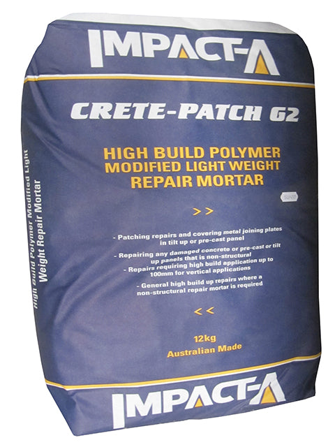 IMPACTA Crete Patch G2 High Build Polymer Concrete Repair Mortar-12kg