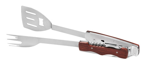 IMPACTA 6 in 1 BBQ Grill Multi Tool-Spatula,Fork, Tongs, Knife, Bottle Opener IMPBBQTOOL