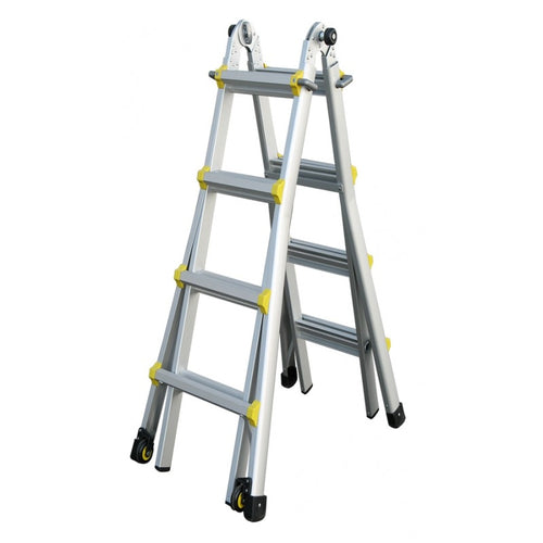 INDALEX Aluminium Telescopic Ladder - Pro Series - 1m-3m