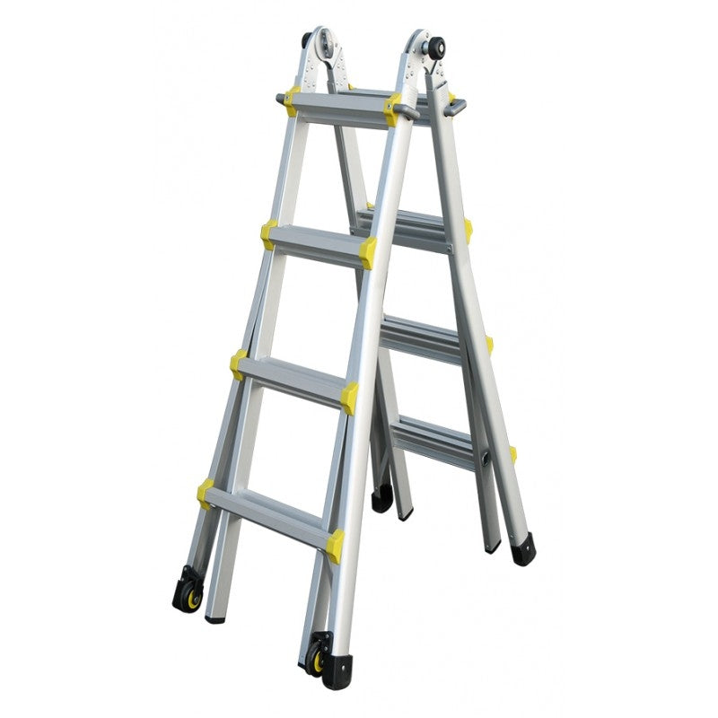 INDALEX Aluminium Telescopic Ladder - Pro Series - 1m-3m