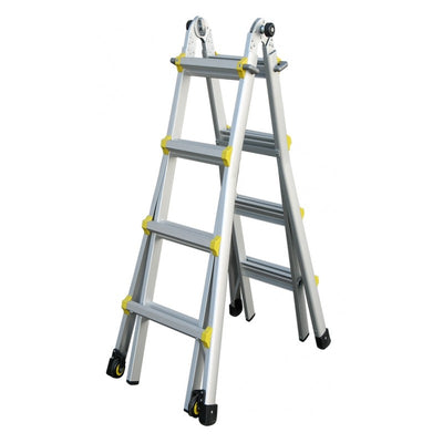 INDALEX Aluminium Telescopic Ladder - Pro Series - 1.3m-4.2m