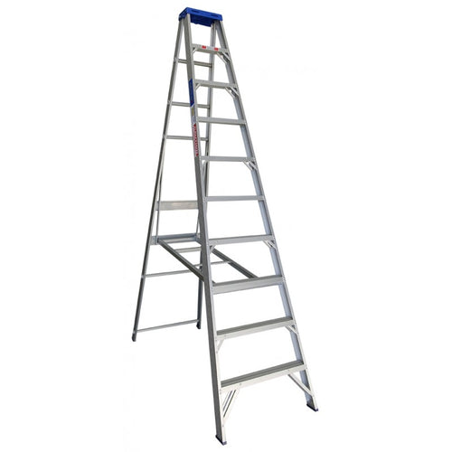INDALEX Aluminium Single Sided Step Ladder - Pro Series - 3.0m 180kg Rated