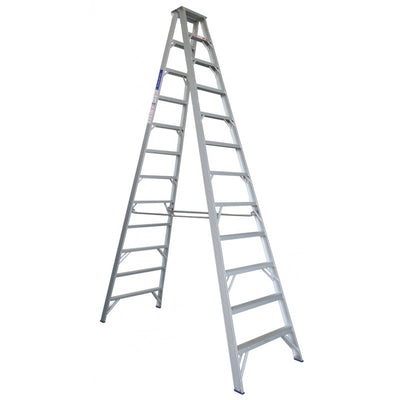 INDALEX Aluminium Double Sided Step Ladder - Pro Series - 3.7m 150kg Rated