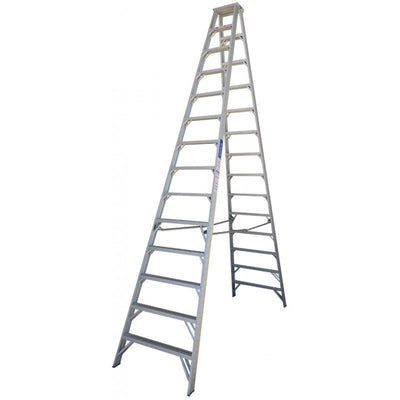 INDALEX Aluminium Double Sided Step Ladder - Pro Series - 4.3m 150kg Rated