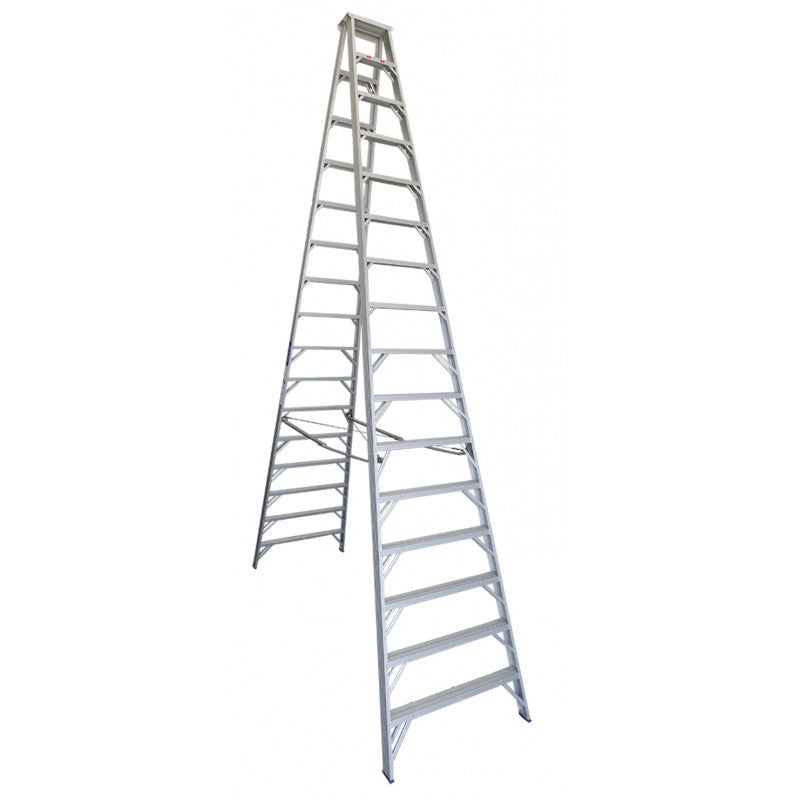 INDALEX Aluminium Double Sided Step Ladder - Pro Series - 4.9m 150kg Rated