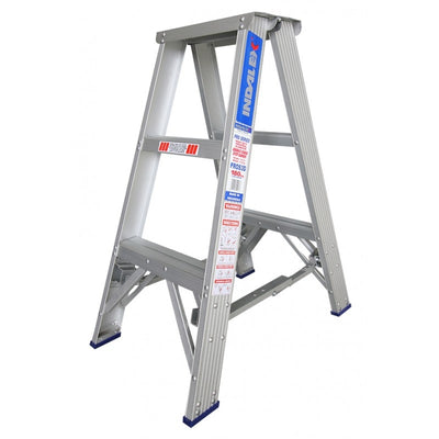 INDALEX Aluminium Double Sided Step Ladder - Pro Series - 0.9m 180kg Rated