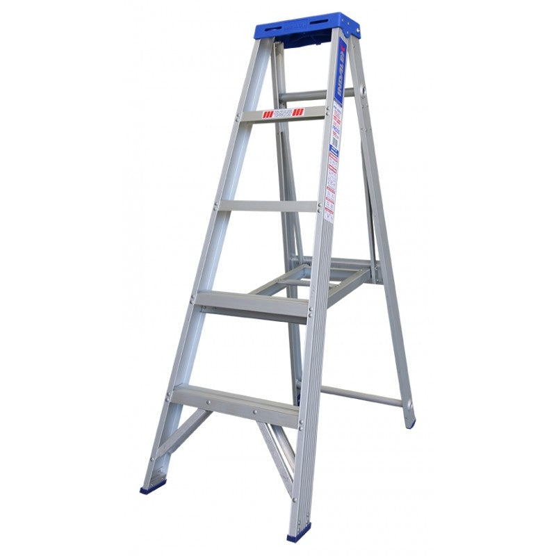 INDALEX Aluminium Single Sided Step Ladder - Pro Series - 1.2m 180kg Rated