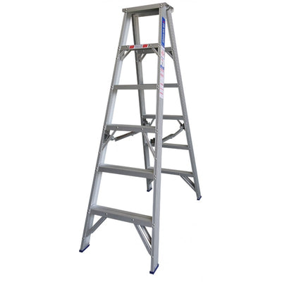 INDALEX Aluminium Double Sided Step Ladder - Pro Series - 1.8m 180kg Rated