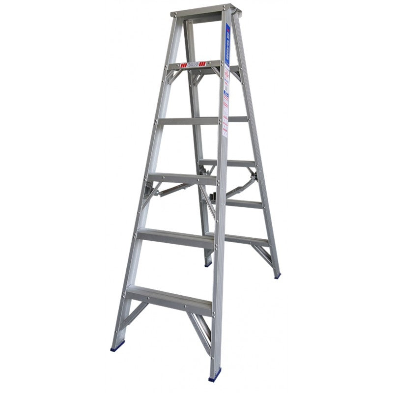 INDALEX Aluminium Double Sided Step Ladder - Pro Series - 1.5m 180kg Rated