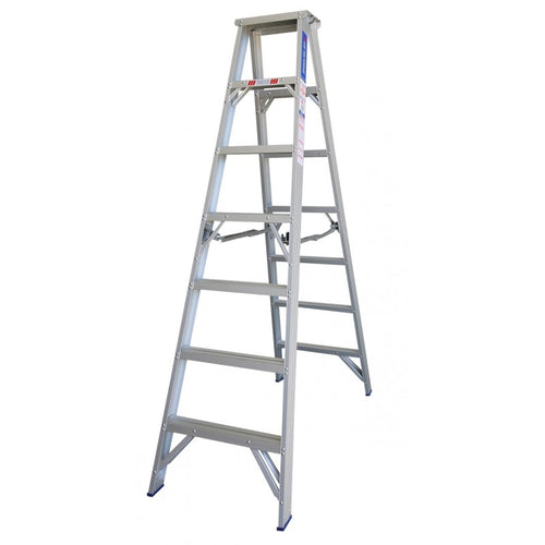 INDALEX Aluminium Double Sided Step Ladder - Pro Series - 2.1m 180kg Rated