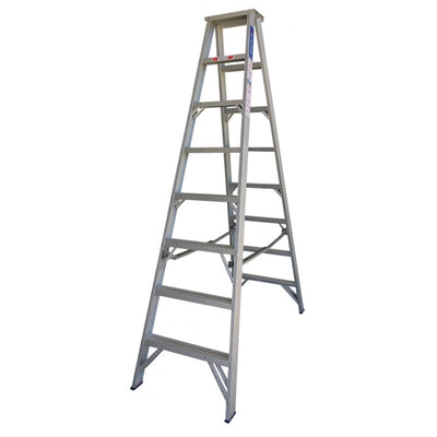 INDALEX Aluminium Double Sided Step Ladder - Pro Series - 2.7m 180kg Rated