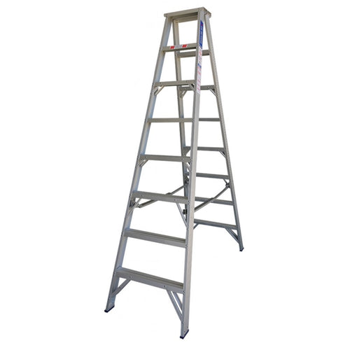 INDALEX Aluminium Double Sided Step Ladder - Pro Series - 2.7m 180kg Rated