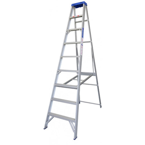 INDALEX Aluminium Single Sided Step Ladder - Pro Series - 2.4m 180kg Rated