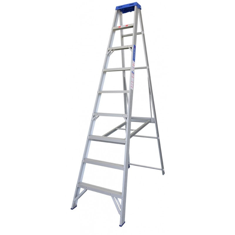 INDALEX Aluminium Single Sided Step Ladder - Pro Series - 2.4m 180kg Rated