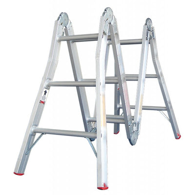 INDALEX Aluminium Multipurpose Ladder-Tradesman Series- 1m-3.95m 120kg Rated
