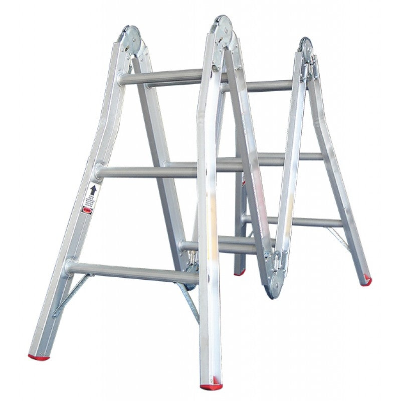 INDALEX Aluminium Multipurpose Ladder-Tradesman Series- 1m-3.95m 120kg Rated