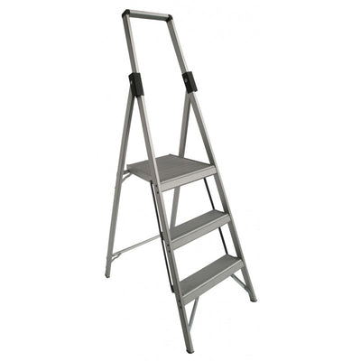 INDALEX Aluminium Slimline Platform Ladder-Tradesman Series- 3 Steps 1.8m/0.9m 120kg Rated