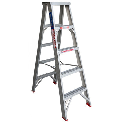 INDALEX Double Sided Aluminium Step Ladder-Tradesman Series- 1.5m 135kg Rated