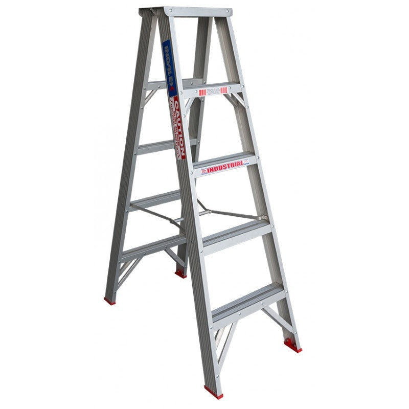 INDALEX Double Sided Aluminium Step Ladder-Tradesman Series- 1.5m 135kg Rated