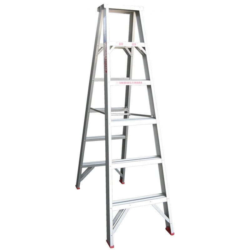 INDALEX Double Sided Aluminium Step Ladder-Tradesman Series- 1.8m 135kg Rated
