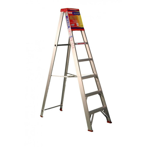 INDALEX Single Sided Aluminium Step Ladder-Tradesman Series-2.1m 135kg Rated